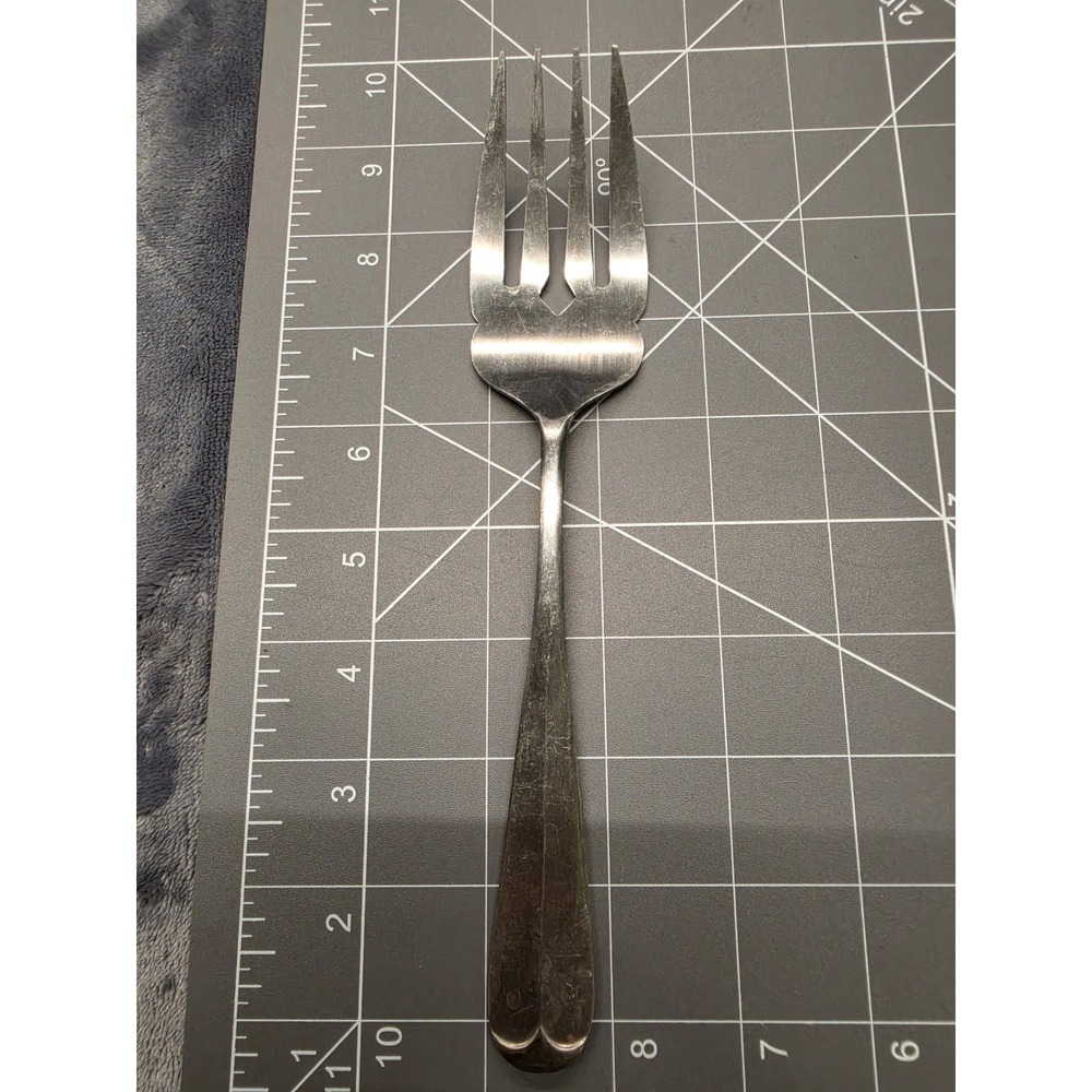Vintage Capco Stainless Steel Cold Meat Serving Fork Heart Cutout Japan 8.5 Inch